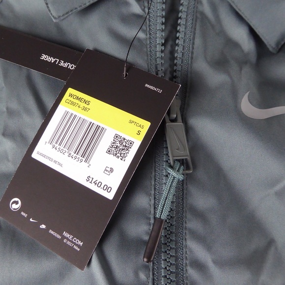 Nike Women’s Windrunner Sportswear Woven Trench Coat Jacket Loose Fit NWT - Picture 8 of 9
